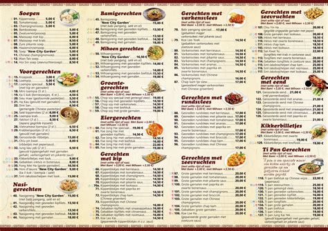 Menu at Chinees afhaal restaurant Oriental, Rijssen.